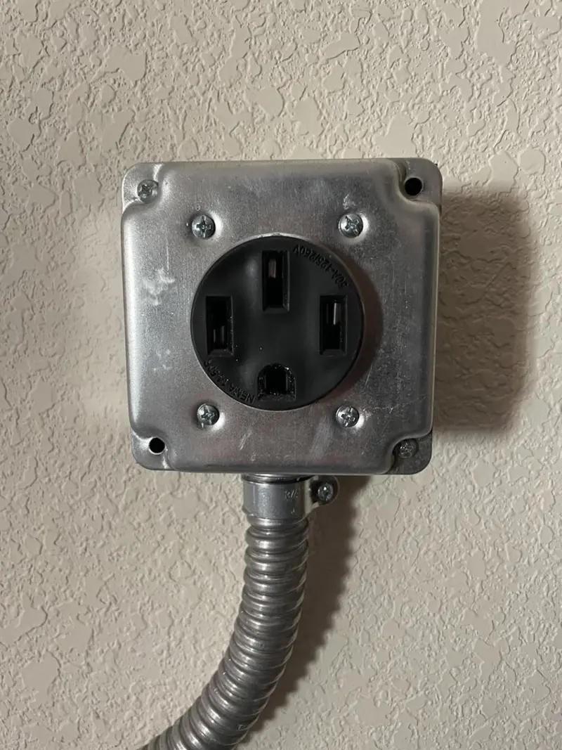 NEMA 14-50 outlet installed for Electrical Panel Upgrade in Herrin